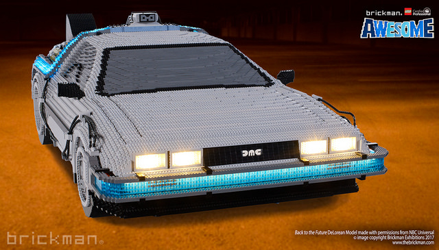 Machine à remonter le temps massive de LEGO DeLorean "Retour vers le futur" Machine à remonter le temps massive de LEGO DeLorean quotRetour