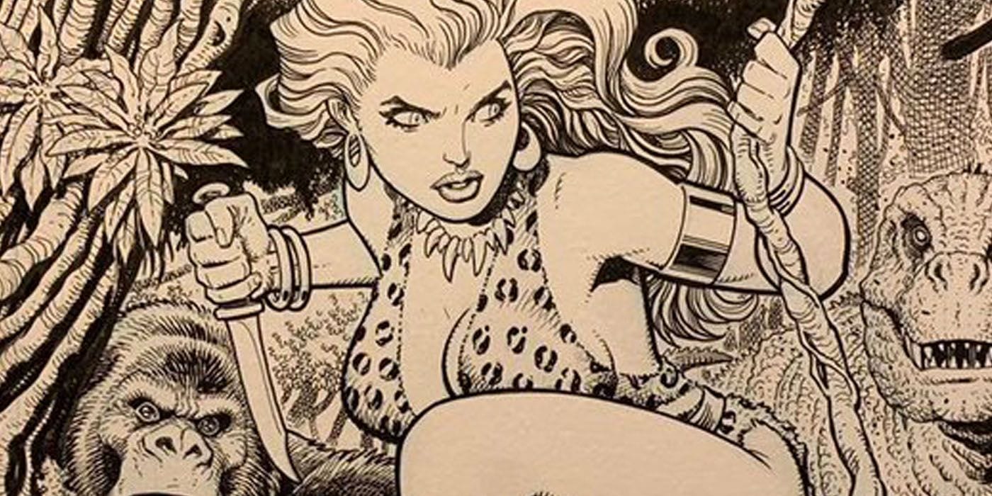 Art Adams dibuja a Sheena Queen of the Jungle para la caridad de Jim Lee
