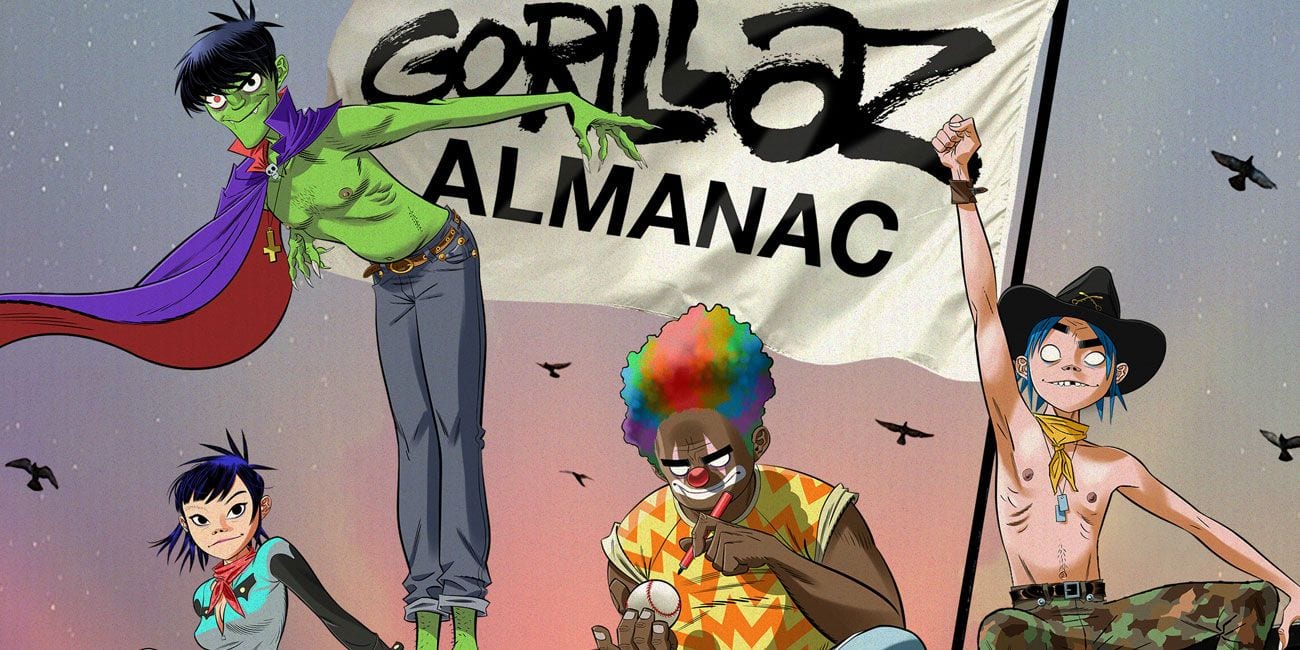 Gorillaz estrena la primera tira cómica en almanaque de tapa dura