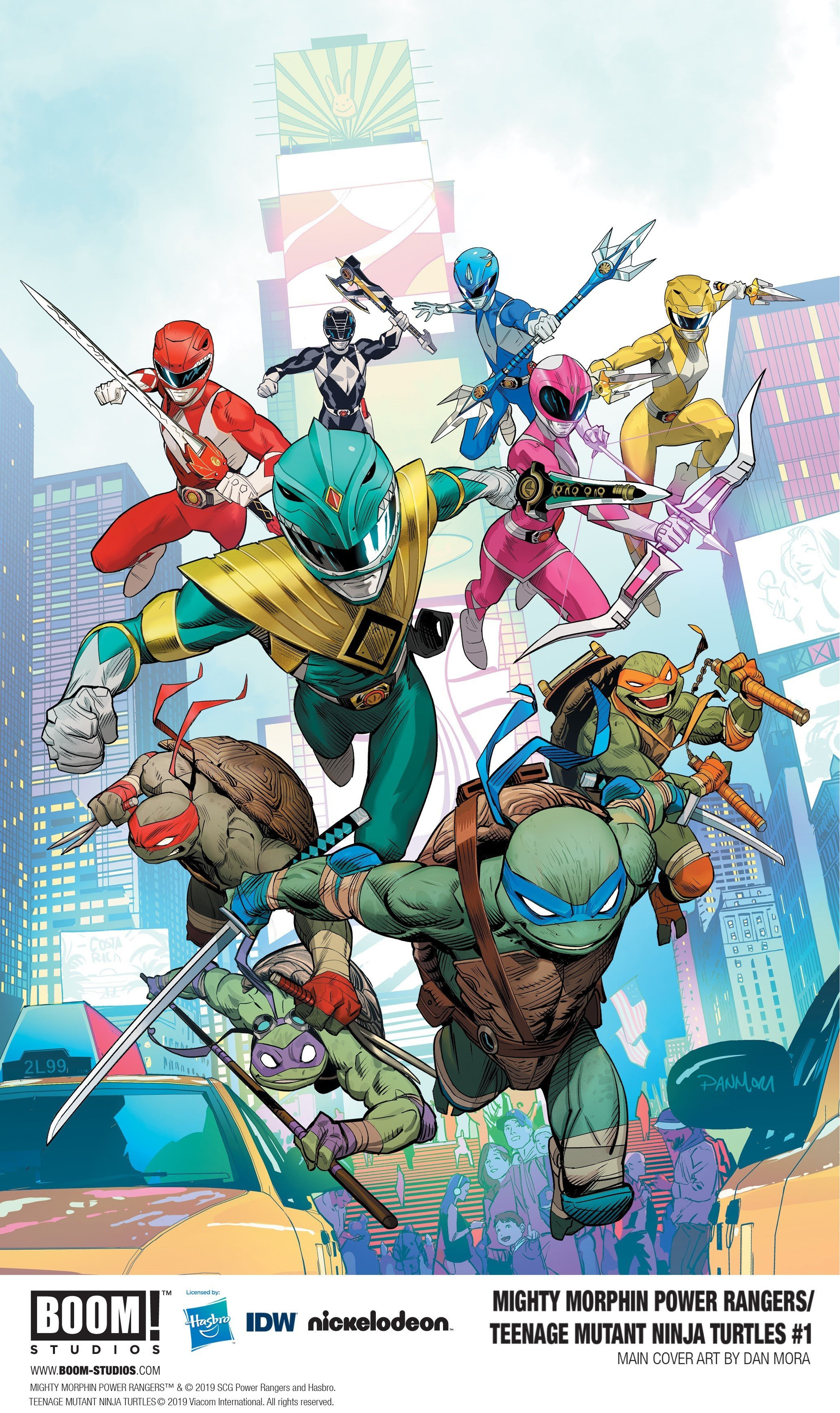 Las Tortugas Ninja y los Power Rangers se unen en BOOM! Comic de Studios