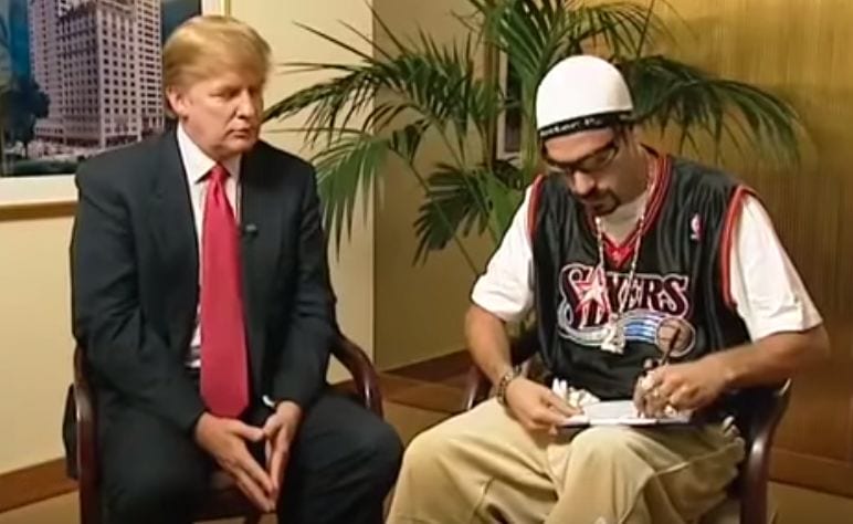 Esa vez cuando Ali G entrevistó a Donald Trump