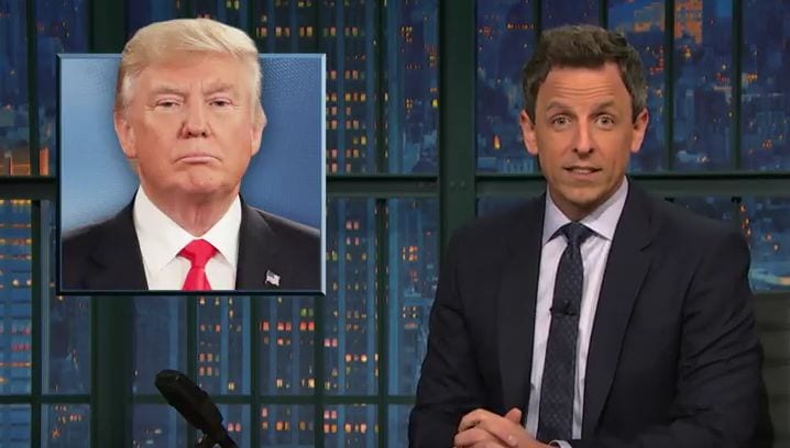 Seth Meyers critica a Donald Trump por robarle a SNL