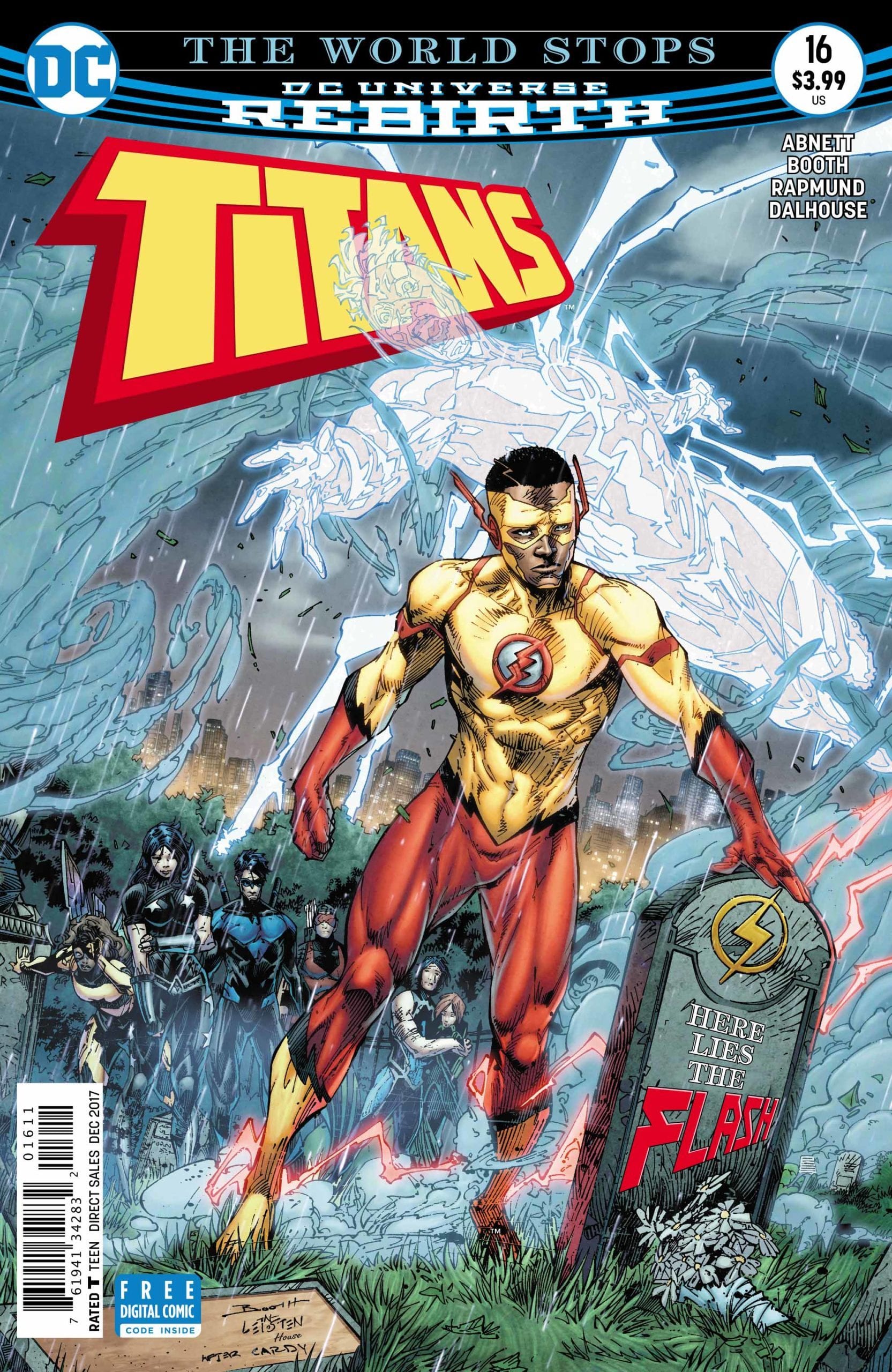 Wally West recluta a Kid Flash para salvarlo de la muerte en Titans # 16